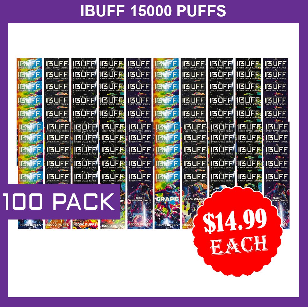 Home ibuff shisha 15000 puffs – 100 pack