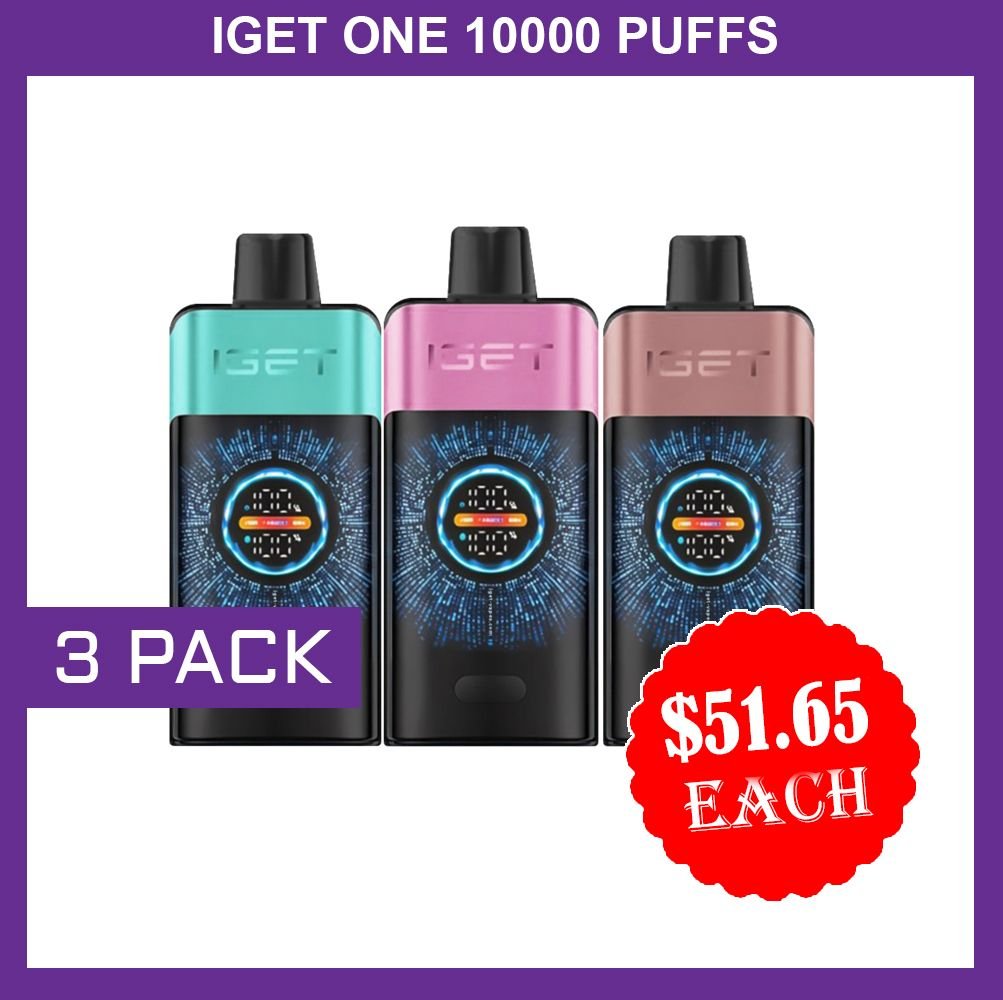 iget one 12000 puffs – 3 pack