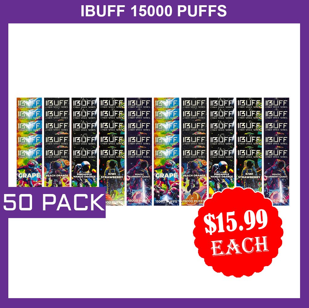 Home ibuff shisha 15000 puffs – 50 pack