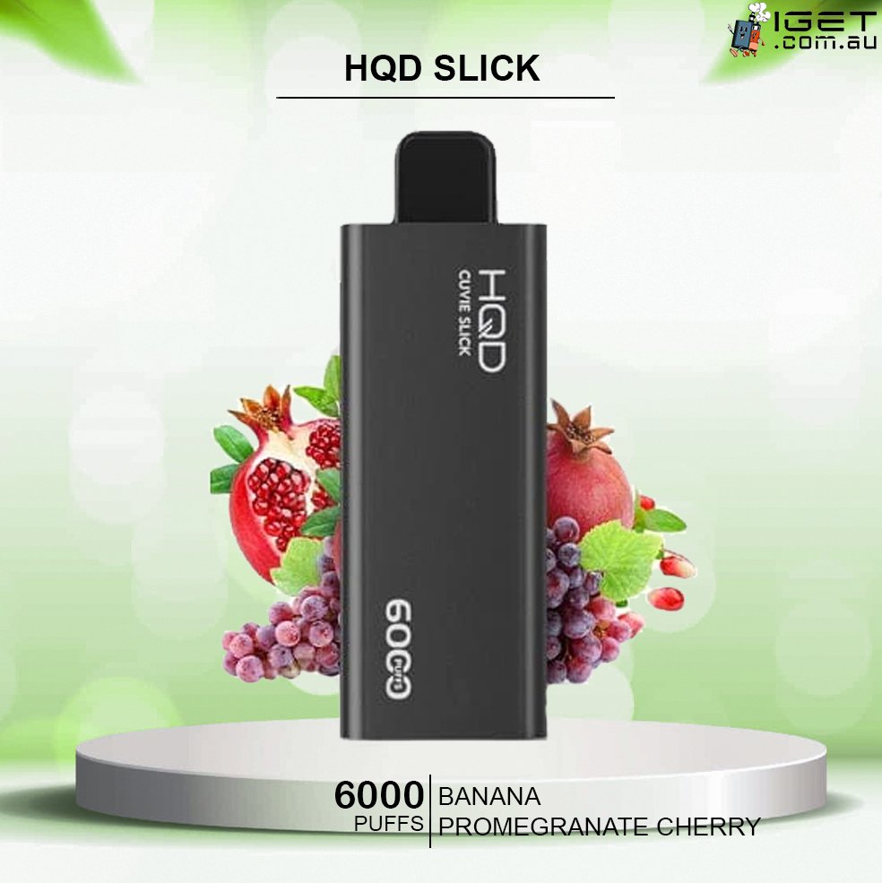 hqd slick banana promegranate cherry – 6000 puffs