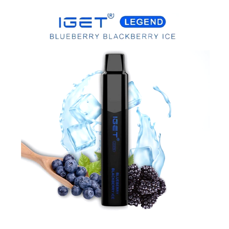 IGET LEGEND BLUEBERRY BLACKBERRY ICE – 4000 PUFFS iget legend blueberry blackberry ice – 4000 puffs