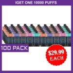 iget one 12000 puffs – 100 pack