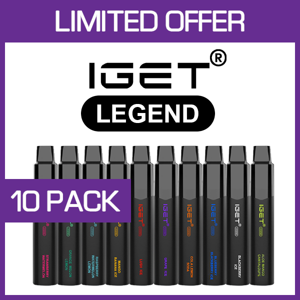 IGET LEGEND – 4000 PUFFS – 10 PACK iget legend – 4000 puffs – 10 pack