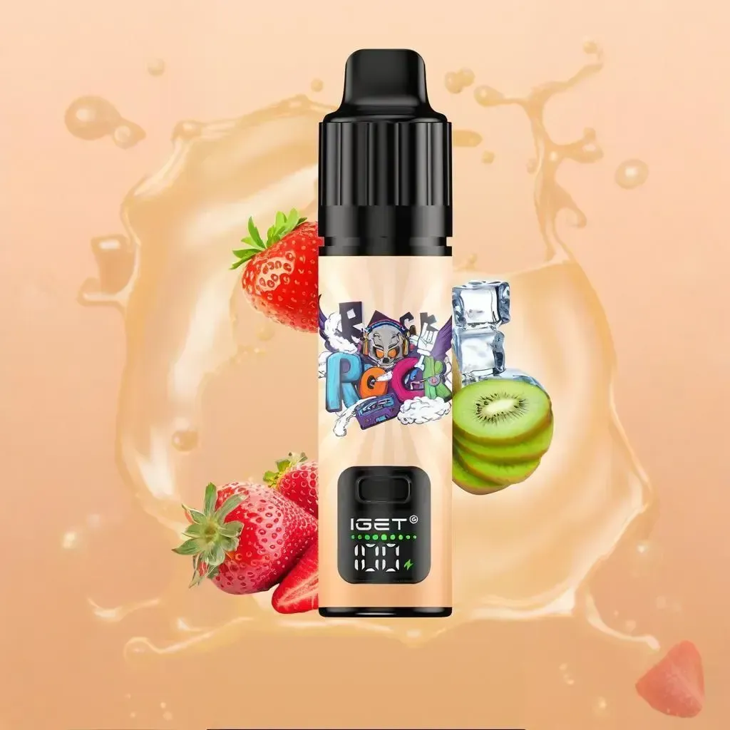 iget bar plus s3 10000 | strawberry kiwi ice delight – 10,000 puffs of crisp fruity bliss