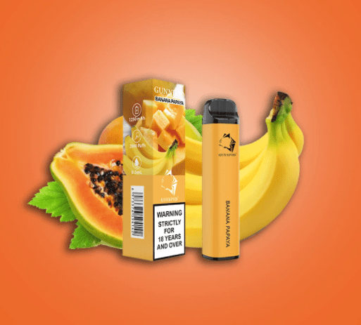 GUNNPOD BANANA PAPAYA – 2000 PUFFS gunnpod banana papaya – 2000 puffs