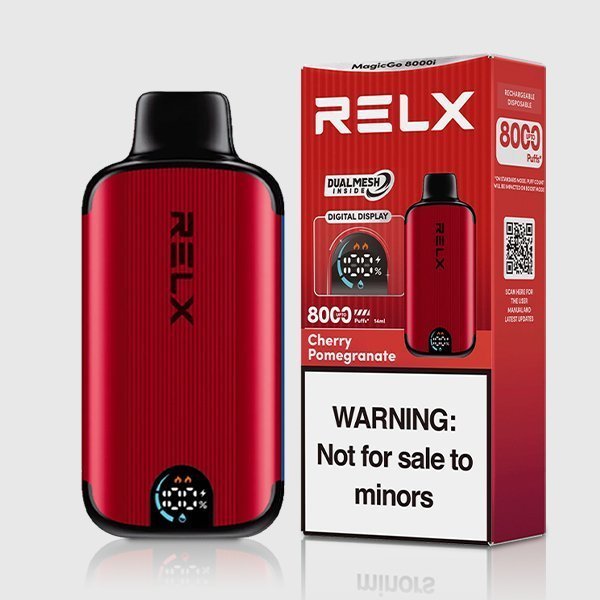 relx magicgo 8000 puffs cherry pomegranate