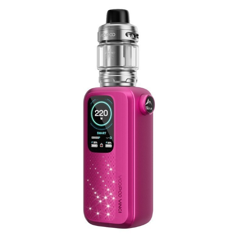 rose-red-voopoo-vinci-spark220.jpg voopoo vinci spark220 vape mod kit 220w