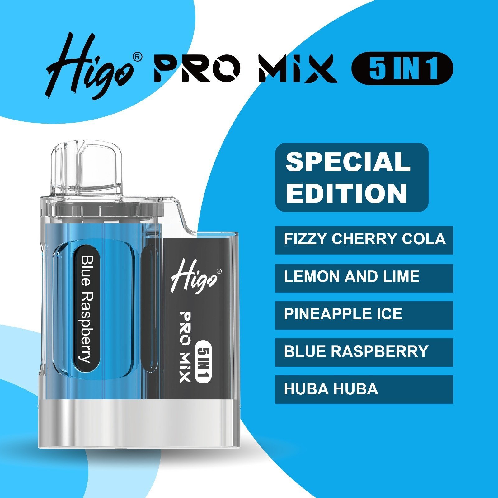 higo pro mix 5 in 1 – special edition – 6000 puffs