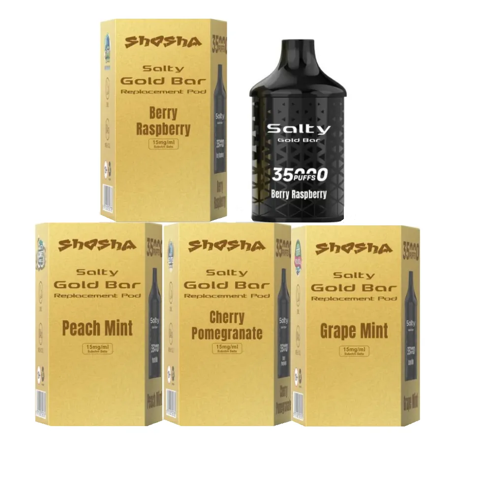 salty gold bar pre filled pods 15mg/ml