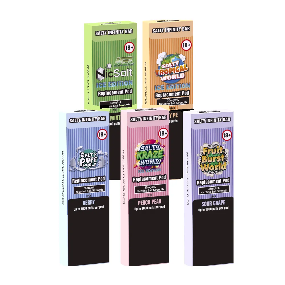 salty infinity bar pre filled pods 2pk | 19.95mg/ml